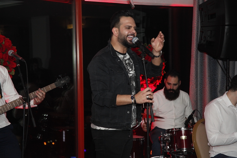 Charbel Khalil and the band at Burj on Bay 